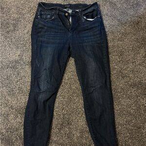 Judy Blue size 16 skinny jeans dark blue